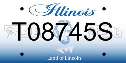 T08745S Illinois License Plate