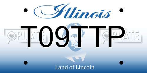 T09TTP Illinois License Plate