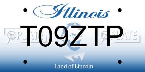T09ZTP Illinois License Plate