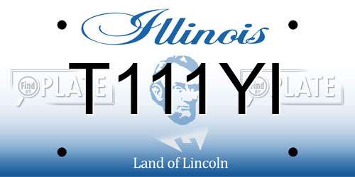 T111YI Illinois License Plate