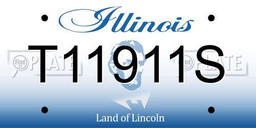 T11911S Illinois License Plate