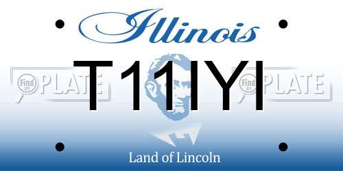 T11IYI Illinois License Plate