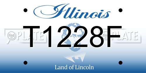 T1228F Illinois License Plate