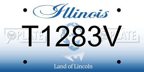 T1283V Illinois License Plate