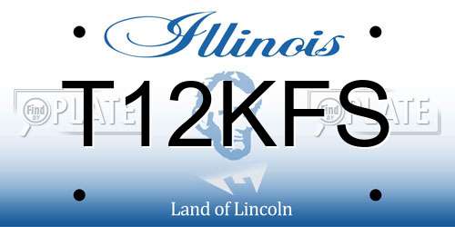 T12KFS Illinois License Plate