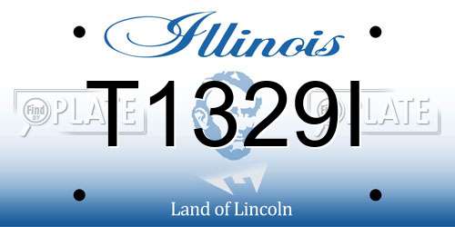 T1329I Illinois License Plate