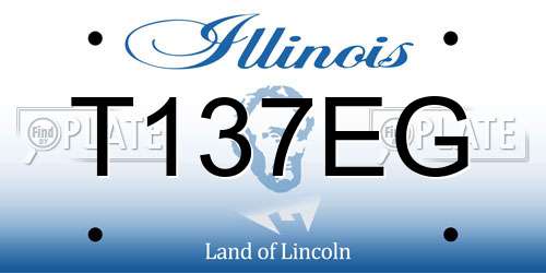 T137EG Illinois License Plate