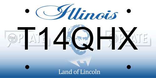 T14QHX Illinois License Plate