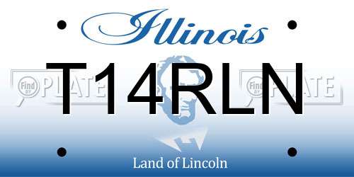 T14RLN Illinois License Plate