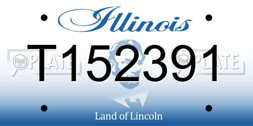 T152391 Illinois License Plate