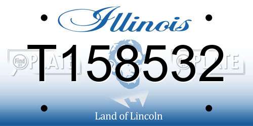 T158532 Illinois License Plate