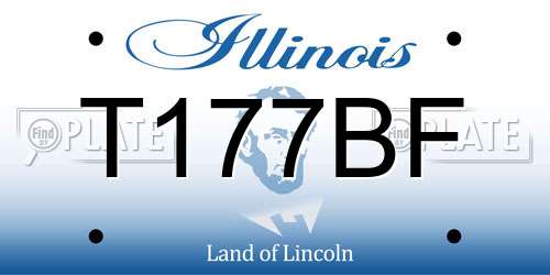 T177BF Illinois License Plate