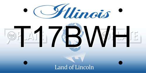 T17BWH Illinois License Plate
