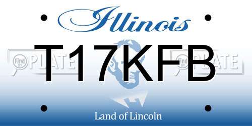 T17KFB Illinois License Plate