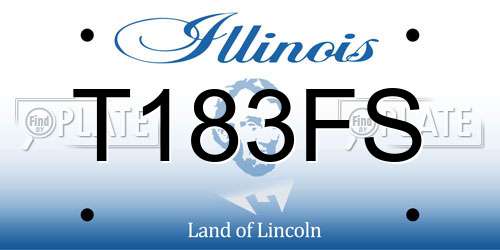 T183FS Illinois License Plate