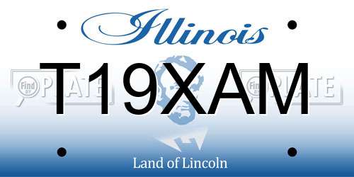 T19XAM Illinois License Plate