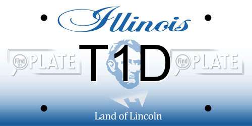 T1D Illinois License Plate