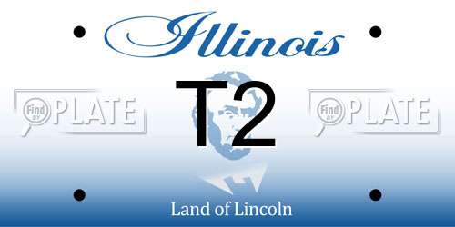 T2 Illinois License Plate