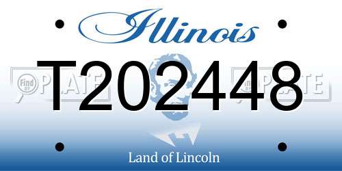 T202448 Illinois License Plate