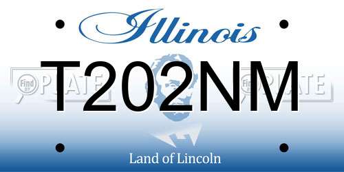 T202NM Illinois License Plate