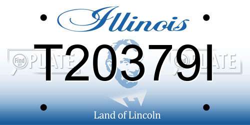T20379I Illinois License Plate