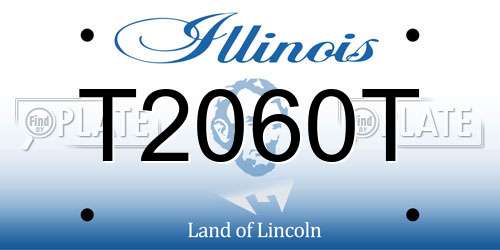 T2060T Illinois License Plate