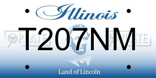T207NM Illinois License Plate