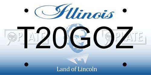 T20GOZ Illinois License Plate