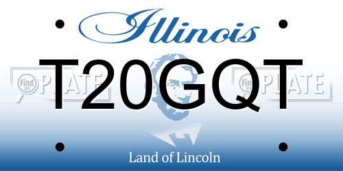 T20GQT Illinois License Plate