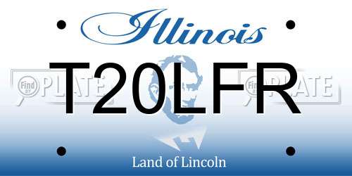 T20LFR Illinois License Plate