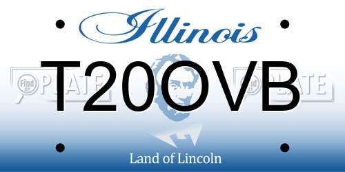 T20OVB Illinois License Plate