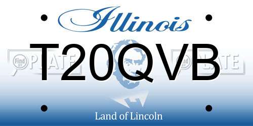 T20QVB Illinois License Plate