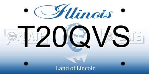 T20QVS Illinois License Plate