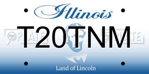 T20TNM Illinois License Plate