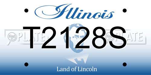 T2128S Illinois License Plate
