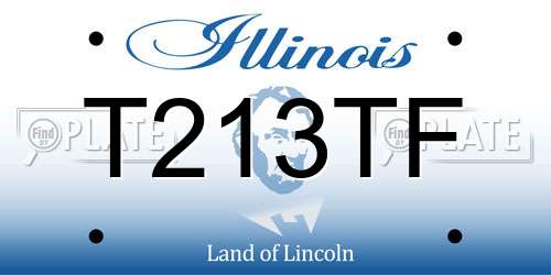 T213TF Illinois License Plate