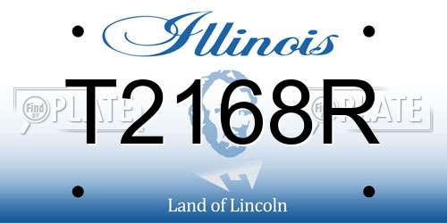 T2168R Illinois License Plate