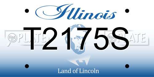 T2175S Illinois License Plate
