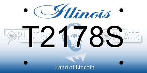 T2178S Illinois License Plate