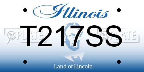 T217SS Illinois License Plate