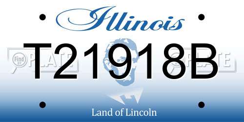 T21918B Illinois License Plate