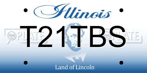 T21TBS Illinois License Plate