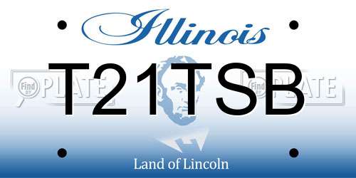 T21TSB Illinois License Plate