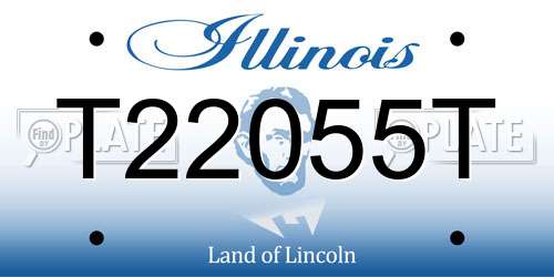 T22055T Illinois License Plate