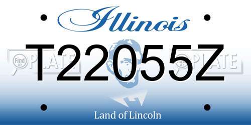 T22055Z Illinois License Plate