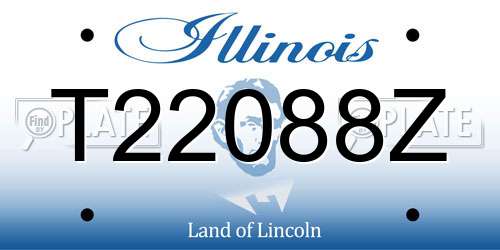 T22088Z Illinois License Plate