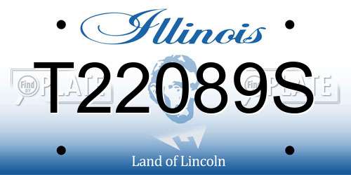 T22089S Illinois License Plate