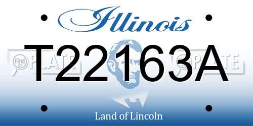 T22163A Illinois License Plate