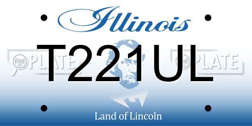 T221UL Illinois License Plate