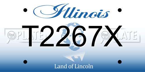 T2267X Illinois License Plate